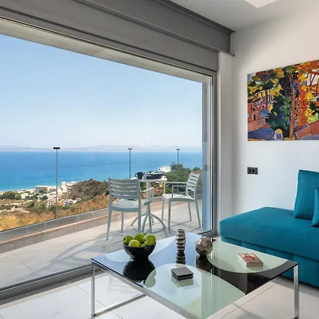 Rhodes Skyline With In Door Jacuzzi Sea View Apartmán Ixia (Rhodes)