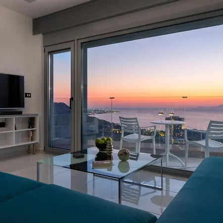 Appartamento Rhodes Skyline With In Door Jacuzzi Sea View *